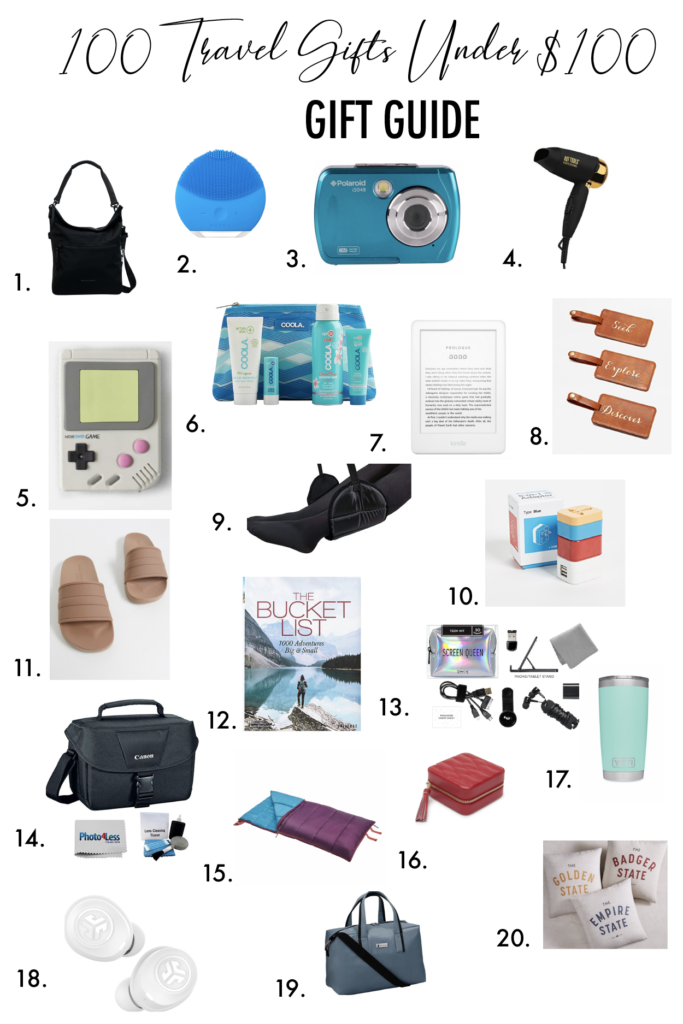 
100 travel gifts for the jetsetter under $100 ✈️✨ Cute travel gifts for women, featuring my favorite spinner luggage, travel size cosmetics, passport cases, travel bags, sleep masks and more! #travelgiftsforher #giftideastravel #travelingitems #thingstopackforatrip #giftsforworldtraveler