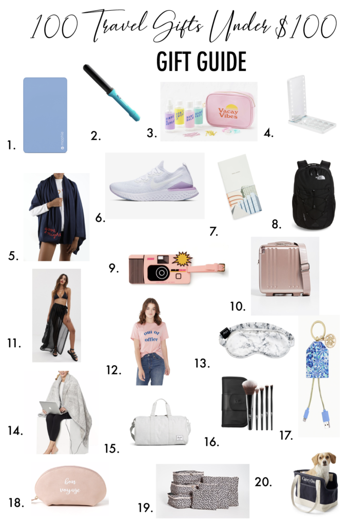 
100 travel gifts for the jetsetter under $100 ✈️✨ Cute travel gifts for women, featuring my favorite spinner luggage, travel size cosmetics, passport cases, travel bags, sleep masks and more! #travelgiftsforher #giftideastravel #travelingitems #thingstopackforatrip #giftsforworldtraveler