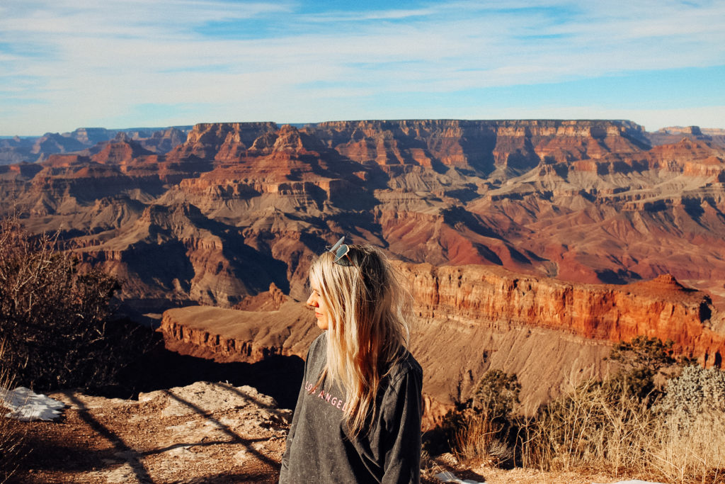 The ultimate guide to planning your Grand Canyon trip! Sharing all my Grand Canyon tips for exploring the Grand Canyon South Rim: the best Grand Canyon hikes, Grand Canyon picture ideas, lookout points, lodging, campsites and more. This guide also covers the perfect Grand Canyon Road Trip itinerary, highlights of Flagstaff Arizona and one of my favorite restaurants along Route 66! #arizonabucketlist #flagstaff #grandcanyon 

